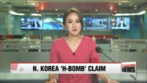 N. Korea claims to have developed ICBM h-bomb as Kim Jong-un observes