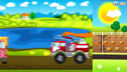 Мультфильм Пожарная машина и Полицейская машина в Городе | Мультики про машинки Сборник 3