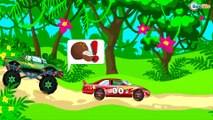 Monster Truck Chase | Monster Trucks Cars Cartoon | Crazy Trucks For Children