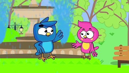 Birds Family Deprived of paint Eps Cartoon Animation Nursery Rhymes by Arnold Thurlow