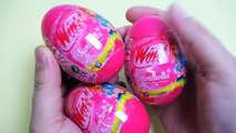 Huevos huevos huevos Niños sorpresa Winx club mega unboxing