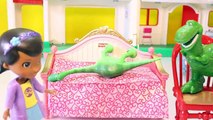 Dinosaure bon hôpital jouets vidéo avec Doc mcstuffins arlo cheese-puffs-itis 1