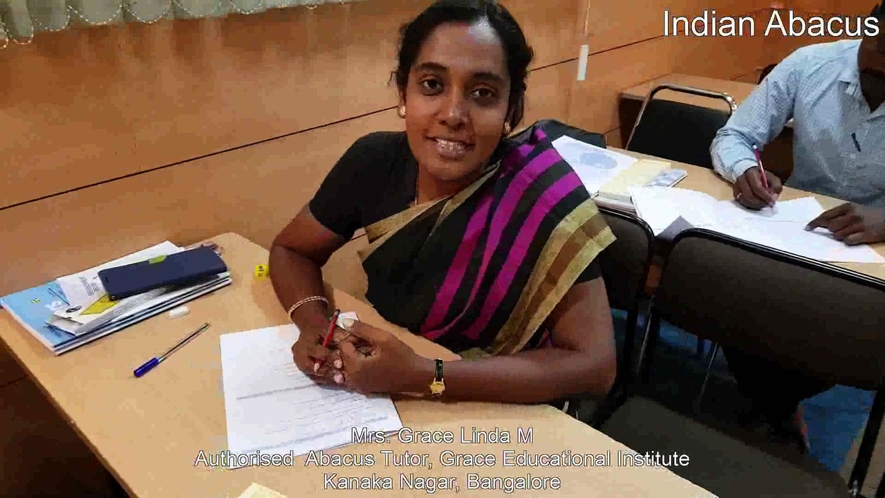 Abacus tutor feedback by Grace Linda M
