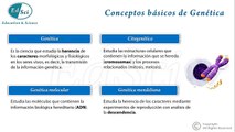 01. Genética Mendeliana: conceptos y transmisión de genes