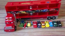 Best mcqueen Cars 1 2 3 10 cars Hauler Talking Mack Truck Disney toys hot wheels leg