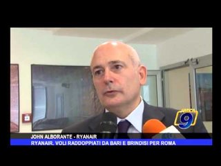 Ryanair, voli raddoppiati da Bari e Brindisi per Roma