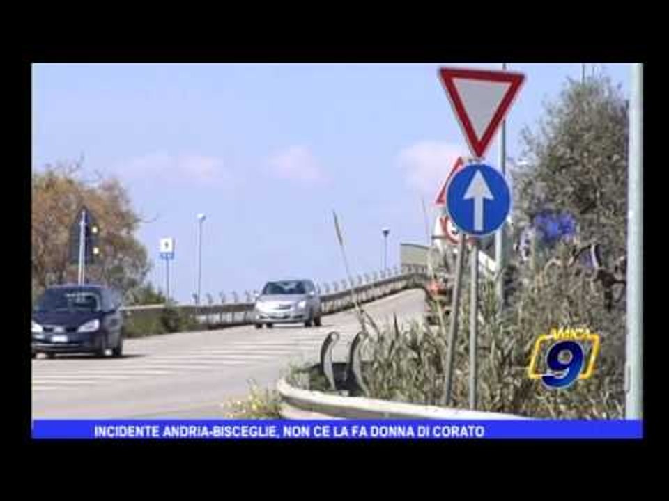 Incidente Andria-Bisceglie, non ce la fa donna Corato