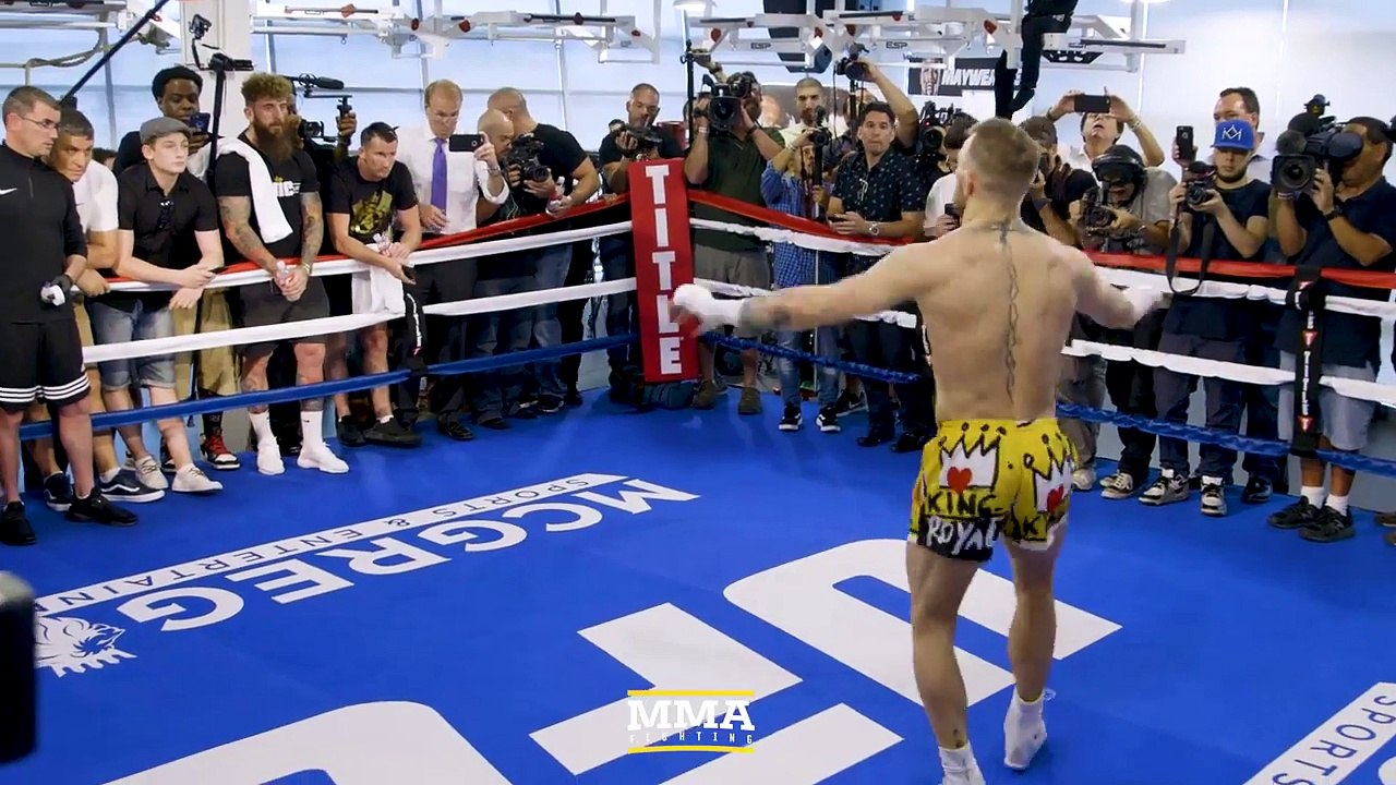 Conor McGregor Media Workout Highlights - MMA Fighting