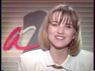 Antenne 2 - 11 Mars 1988 - Speakerine (Valérie Maurice), fermeture antenne