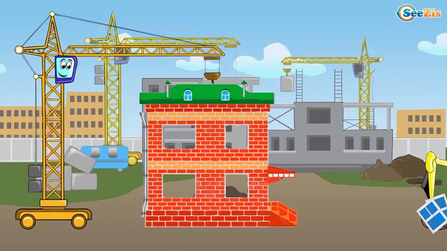 Traktor - Pracowity Traktorki i Żuraw Prace Budowlane | Bajka dla dzieci 2017 - Samochody po polsku