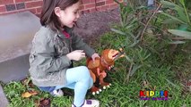 Careless Dad Crushes Toy Dinosaur Under Car, Dinosaur Toys, Dinosaur Prank, T Rex
