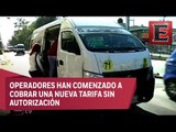 Mexiquenses sufren por el incremento en las tarifas del transporte público