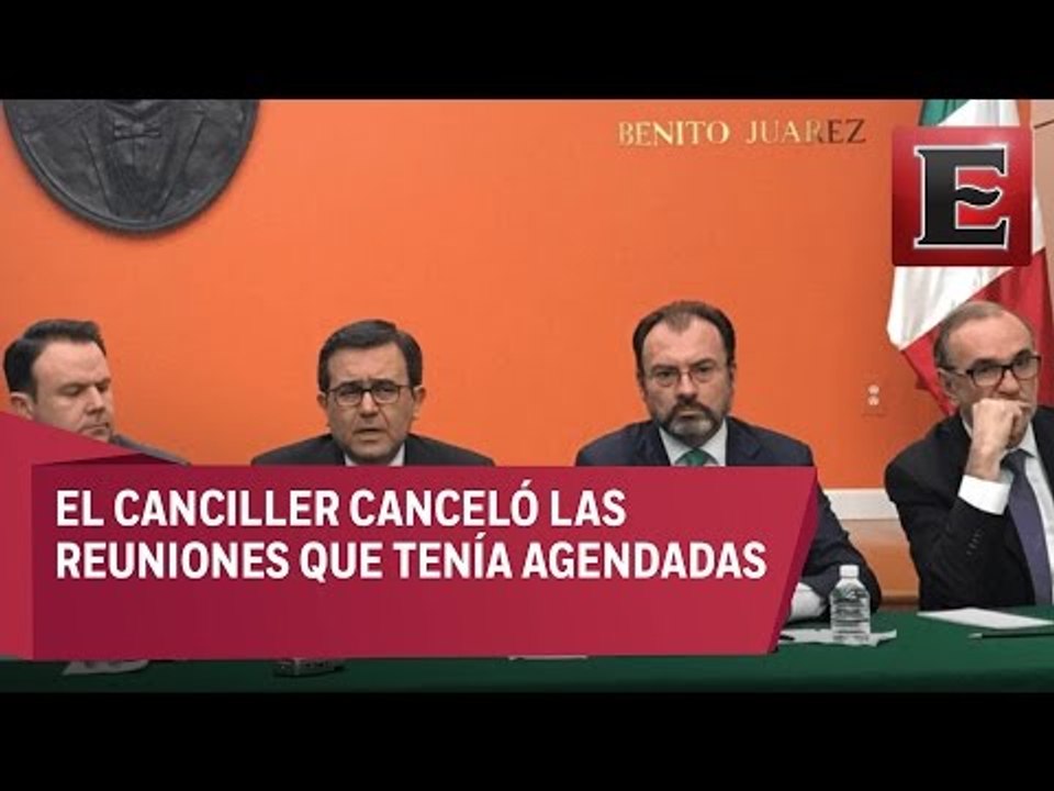 Detalles de la conferencia de prensa de Luis Videgaray