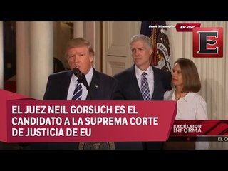 Trump presenta al candidato para la Suprema Corte de Justicia