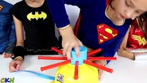 Superhero Jumping Jack Children Fun Board Game With Batman Batgirl Wonder Woman Ckn Toys