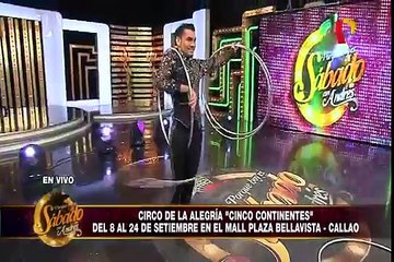 Juan Gabriel Peruano deleitó con su voz en Porque Hoy es Sábado con Andrés