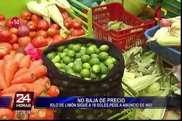 Limón no baja de precio pese a anuncio de INEI