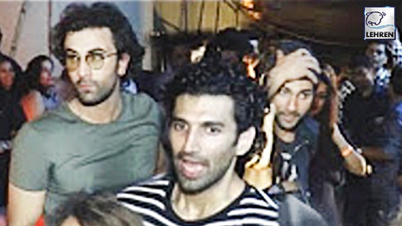 Ranbir Kapoor, Varun Dhavan, Arjun Kapoor & Ileana D'Cruz PARTY TOGETHER