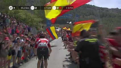 Sander Armée first atop the 1st climb / Sander Armée en el Alto de Hazallanas - Étape 15 / Stage 15 - La Vuelta 2017