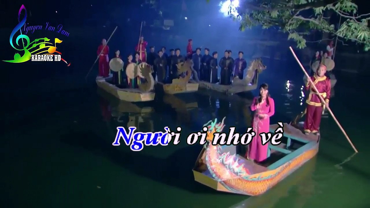 Nhớ Về hội Lim - Karaoke HD
