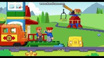 Y coche coches dibujos animados accidente para de alegría Niños Niños juguetes tren trenes camión lego