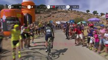 Yates atop the 2nd climb / Yates en en Alto del Purche - Etapa 15 / Stage 15 - La Vuelta 2017