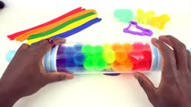 Play Doh Rainbow Curls Modelling Clay Animals Molds Creative Fun Kids Learn Colors Play