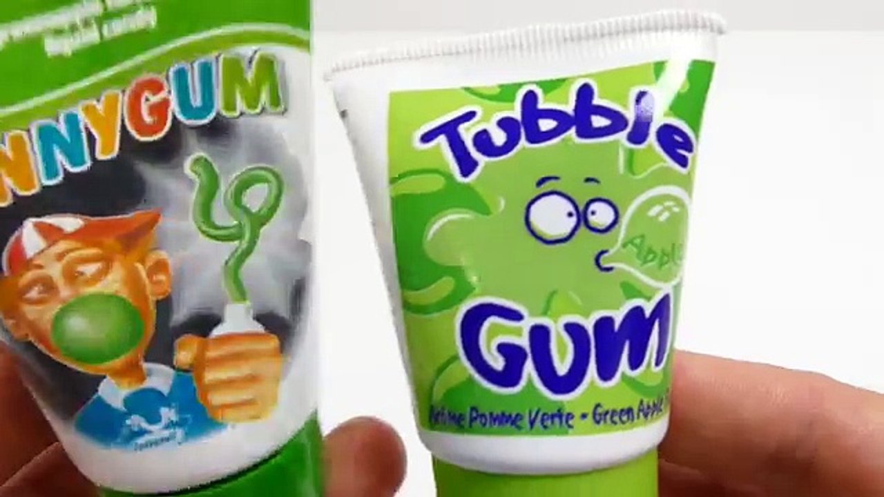 Descargar video: Et pomme bulle mastication gomme Tube Tubble tous