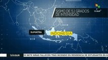 Indonesia: sismo de 5,1 grados sacude la isla de Sumatra
