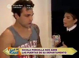 Nicola Porcella fue sorprendido con extraños DVDs en Estas en Todas