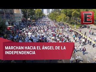 Arranca mega marcha contra Trump en la CDMX