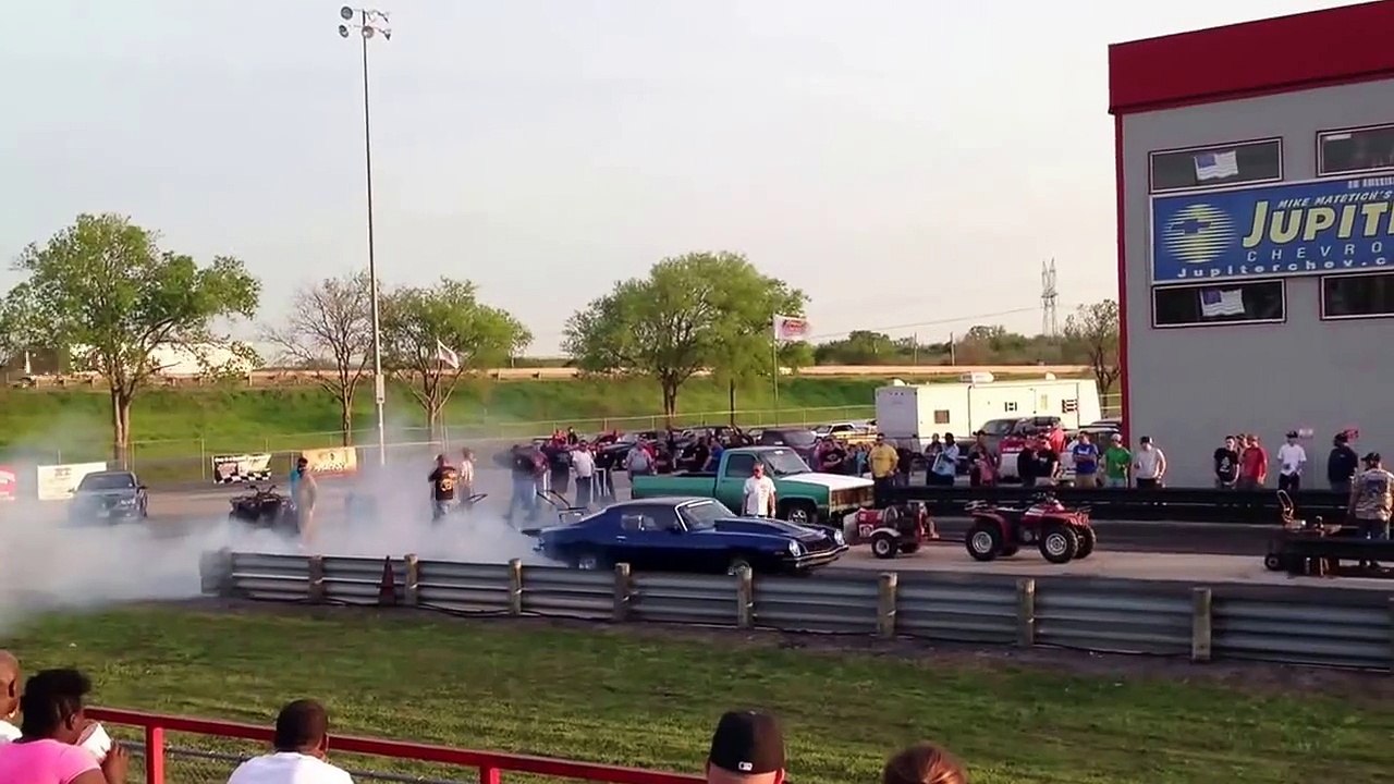 SWB Chevy Truck Camaro Drag Race Redline Raceway Texas
