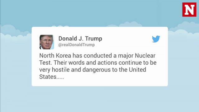 North Korea Only Understands One Thing , Trump Tweets After Nuclear Test