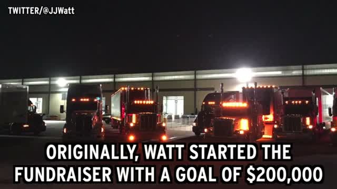 J.J. Watt Shares Photos Of Items Donated To Hurricane Harvey Victims - YouTube