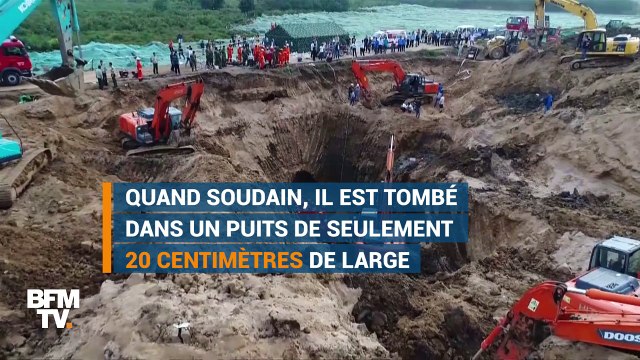 En Chine, cet enfant est resté coincé 10 heures dans un puits