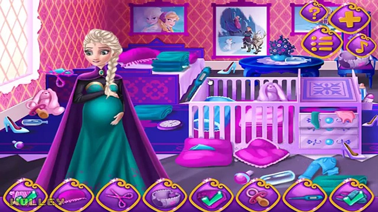 Pregnant Princess Elsa Surprise Baby Birth - Disney Frozen Elsa Baby Care & Dress Up Games