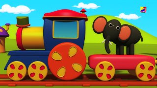 鲍勃动物火车| 孩子动画片 | Educational Video | 3D Kids Cartoon | Bob Animal Train