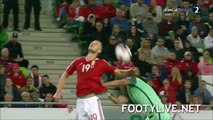 Tamas Priskin  RED CARD - Hungary vs Portugal 03.09.2017 HD
