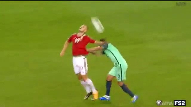 Tamas Priskin Sent Off RED CARD HD - Hungary 1-0 Portugal 03.09.2017