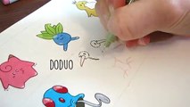 Dibujo Generacion marcadores pokemon con pokemon cuidadores copic |