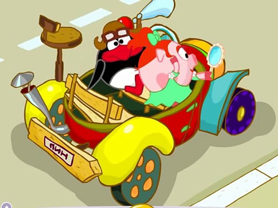 Smeshariki en el camino con Smeshariki Parte 3