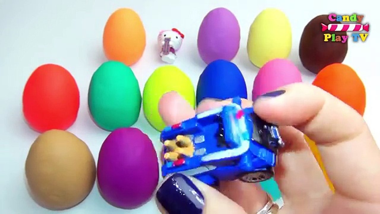 Learn Colors Paw Patrol Play Doh Pumpkin Hello Kitty Molds Kids Fun Creative Rhymes for To