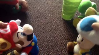 Castillo de en en melocoton felpa princesa salvar súper juguetes Mario bowser mario