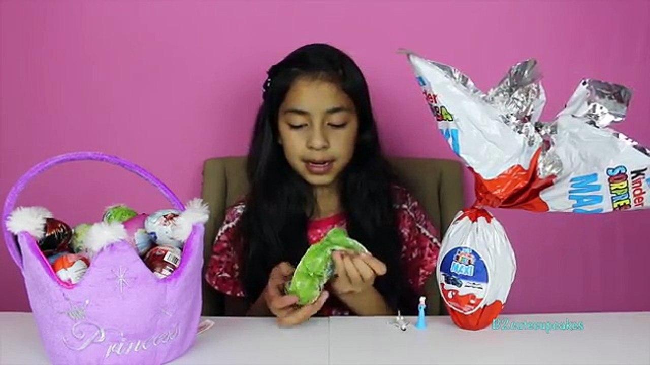 Niños sorpresa huevos congelado coches