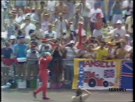 Gran Premio di Gran Bretagna 1990: Ritiro di Mansell con sua intervista e testacoda di N. Piquet