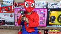 Gun BABY Unboxing 2 Toy Guns Spiderman Nerf Gun War Surprising Kids with Magic Gun Superhe