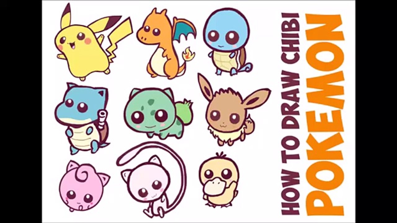 Bebé lindo Sorteo dibujo fácil cómo para Los cuidadores kawaii pokemon chibi tutorial 3
