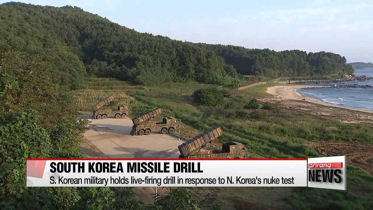 S. Korean military holds live-firing missile drill in response to N. Korea's nuke test