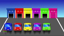 Autobuses Niños colores colores para Niños Aprender aprendizaje para juguete con Color 3d