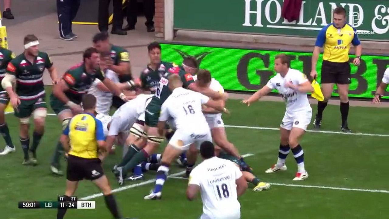 Leicester Tigers v Bath - 2nd Half - RD 1 - Aviva Premiership 2017